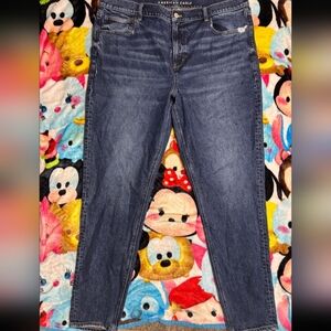 American Eagle Outfitters Women's Skinny Jeans - Dark Blue Denim